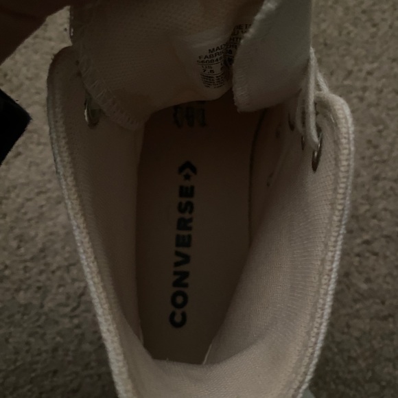 white platform converse 

size 7.5 in women’s - Picture 6 of 6